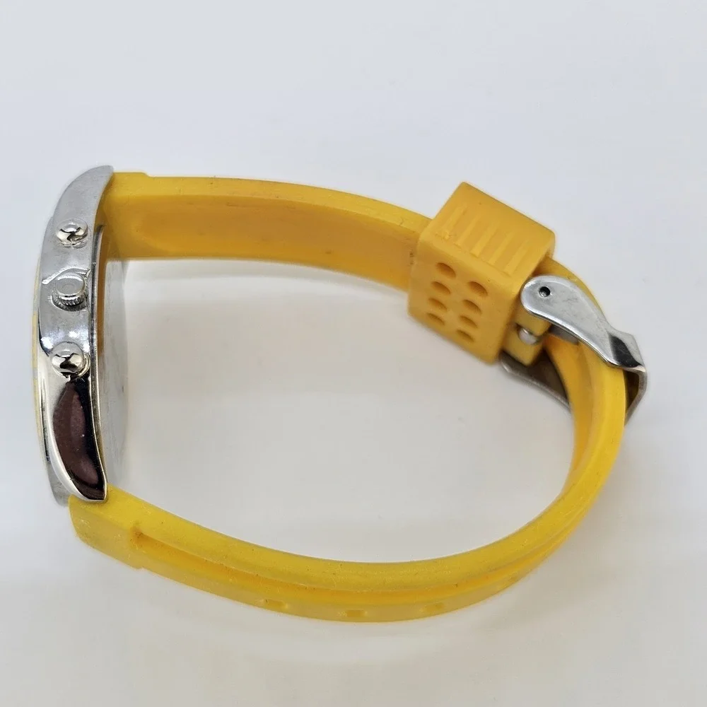 Sophie Women's Analog Watch 35MM Yellow Dial Yellow Plastic Bands NEW Battery